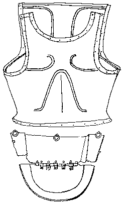 Bronze fifth century corselet from Rouets